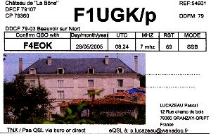 La carte QSL de 