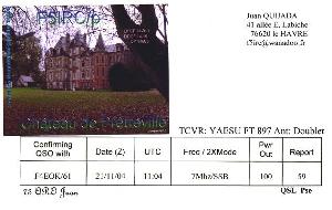 La carte QSL de 