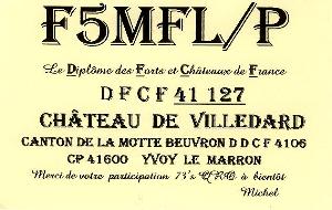 La carte QSL de 