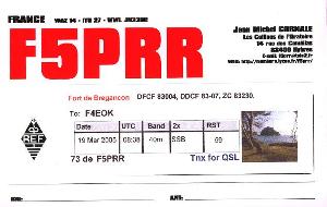 La carte QSL de 