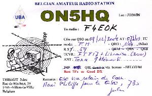 La carte QSL de 